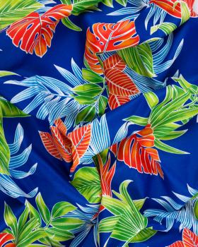 Polynesian fabric MONA MONA Blue - Tissushop